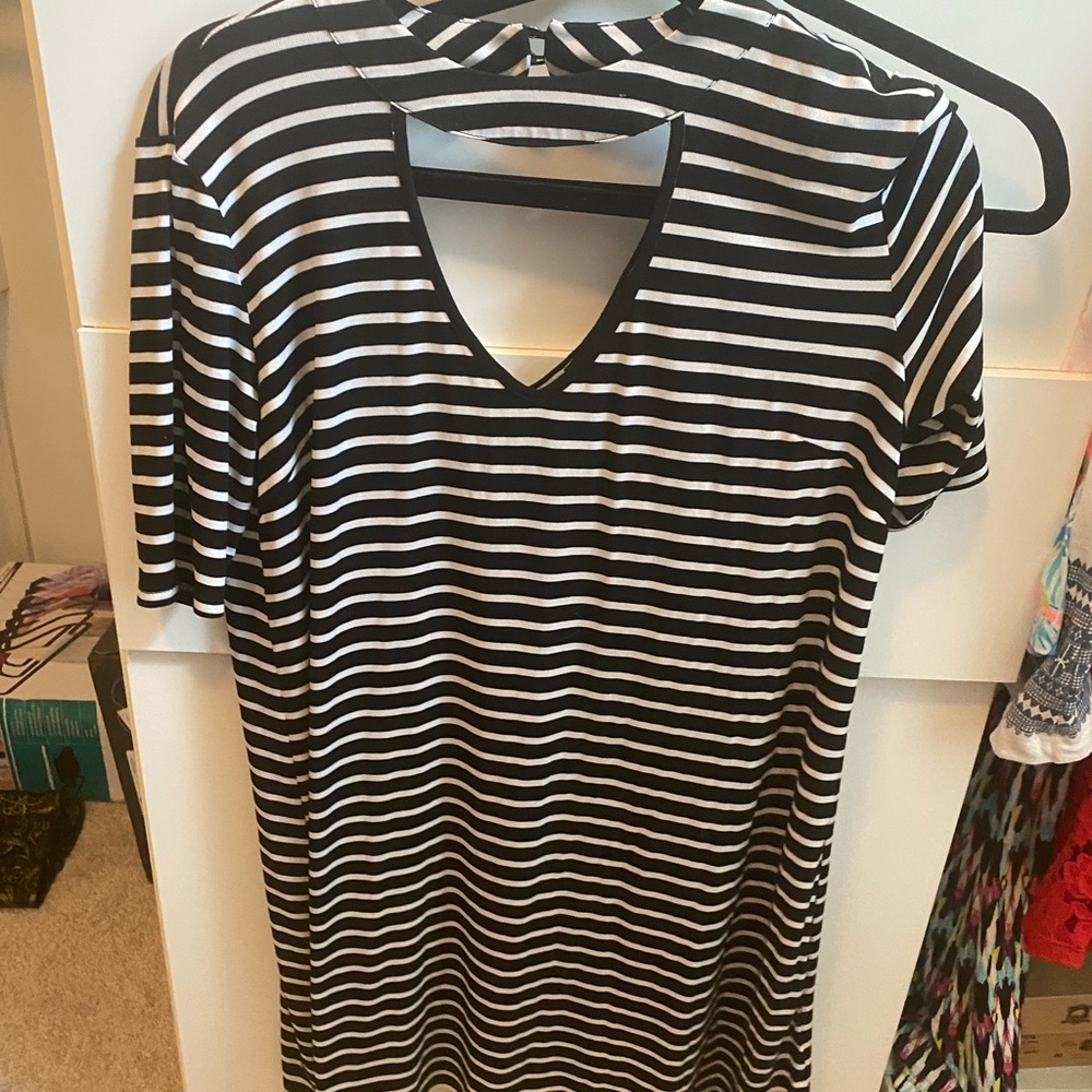 Black and white dress